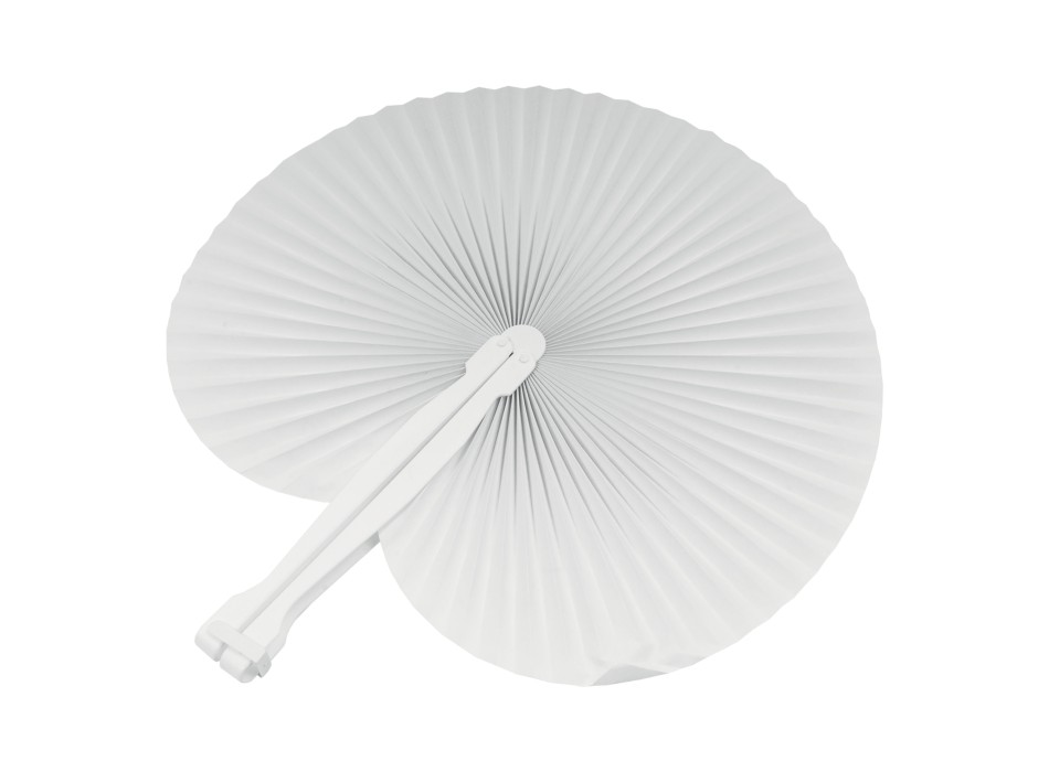 Ventaglio in carta colorata con manico in plastica bianca, lunghezza cm 26 FullGadgets.com