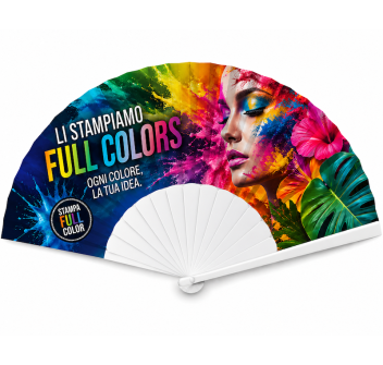 Ventaglio stampato intera superficie plastica - 23 cm  FullGadgets.com