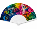 Ventaglio stampato intera superficie plastica - 23 cm 