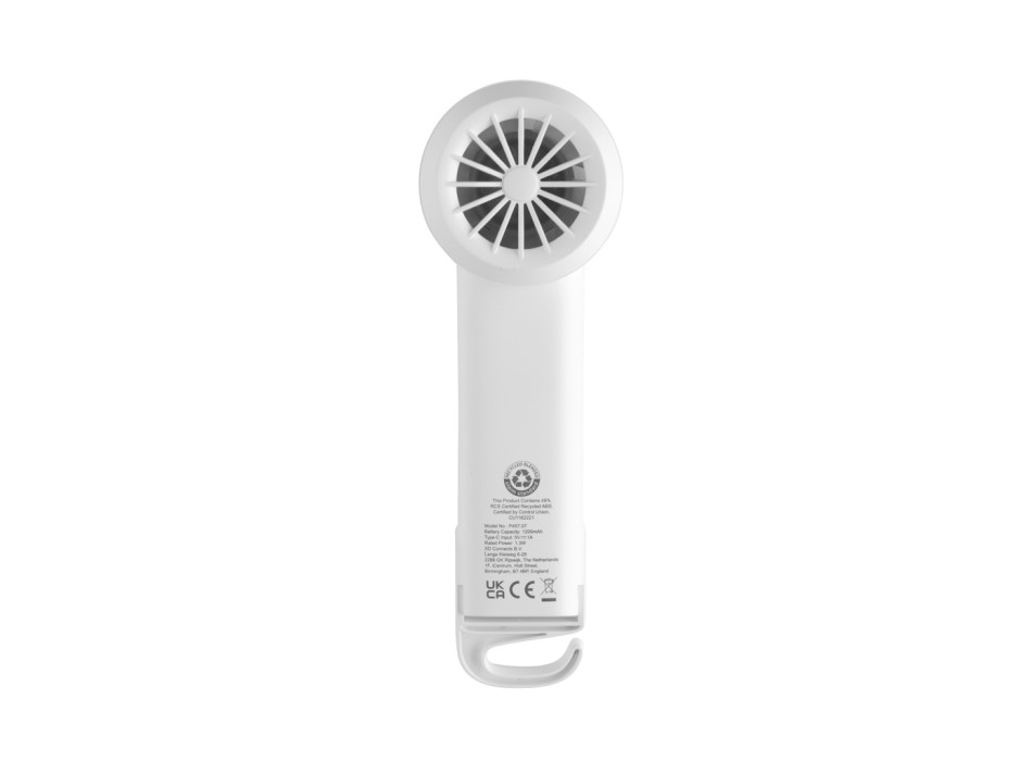 Ventilatore portatile ricarcabile Twist in rPlastica RCS FullGadgets.com