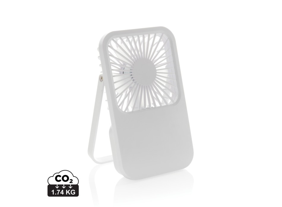 Ventilatore ricaricabile da tavolo Aervina uin rPlastica RCS FullGadgets.com