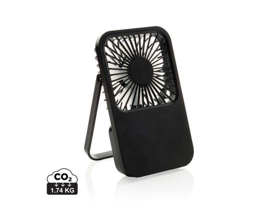 Ventilatore ricaricabile da tavolo Aervina uin rPlastica RCS FullGadgets.com