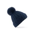 Verbier Fur Pop Pom Chunky Beanie FullGadgets.com