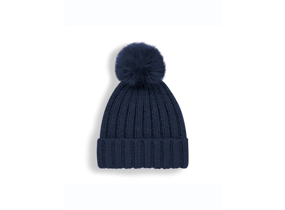 Verbier Fur Pop Pom Chunky Beanie FullGadgets.com