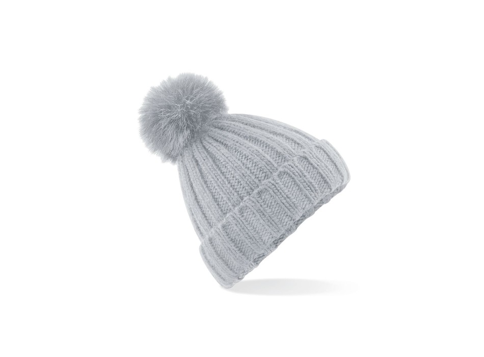 Verbier Fur Pop Pom Chunky Beanie FullGadgets.com