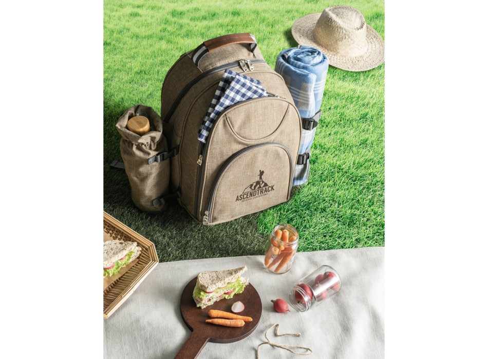 VILLA. Zaino termico da picnic in 600D ad alta densità in poliestere riciclato FullGadgets.com