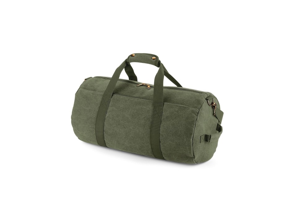 Vintage Canvas Barrel Bag FullGadgets.com