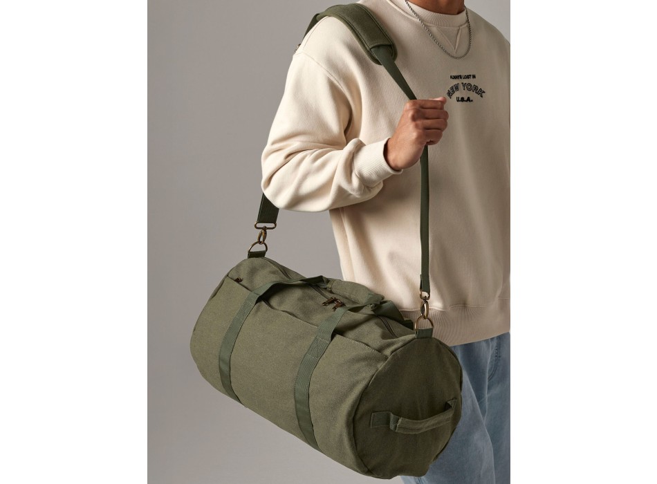 Vintage Canvas Barrel Bag FullGadgets.com