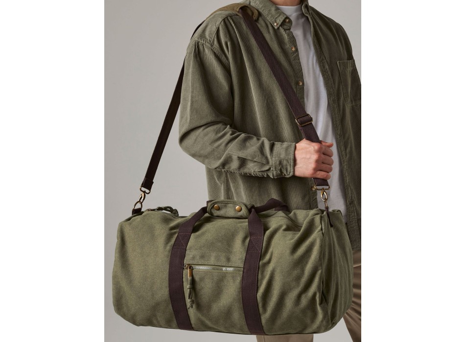 Vintage Canvas Holdall FullGadgets.com