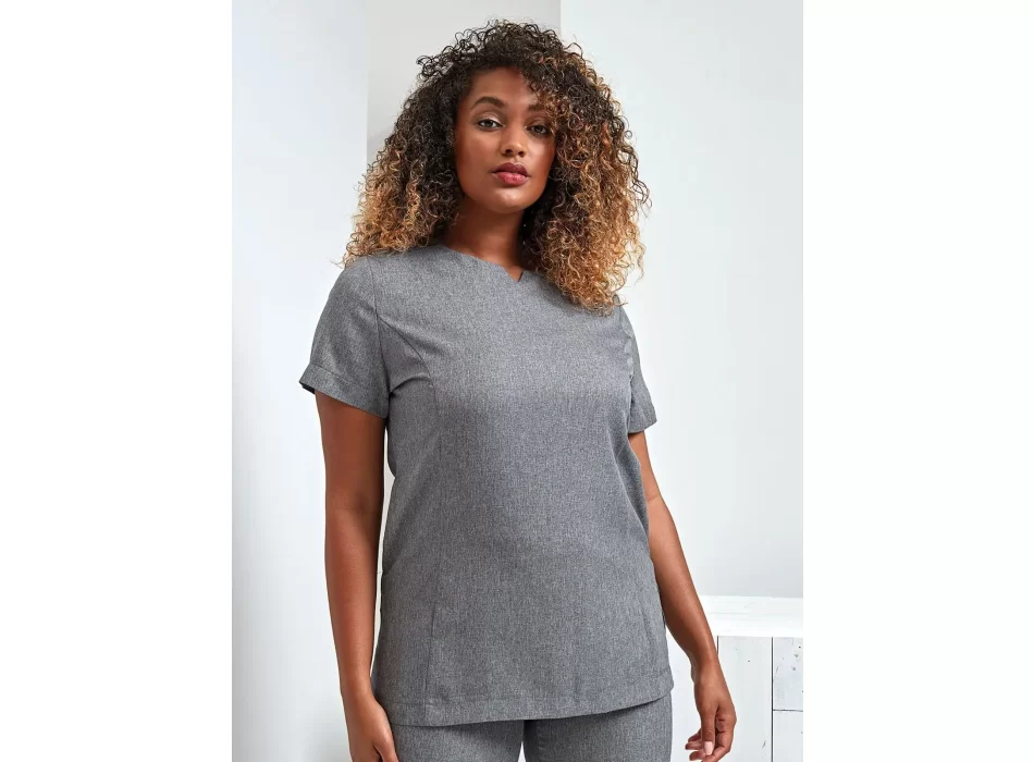 Viola Linen Look Cut Neck Beauty Tunic FullGadgets.com