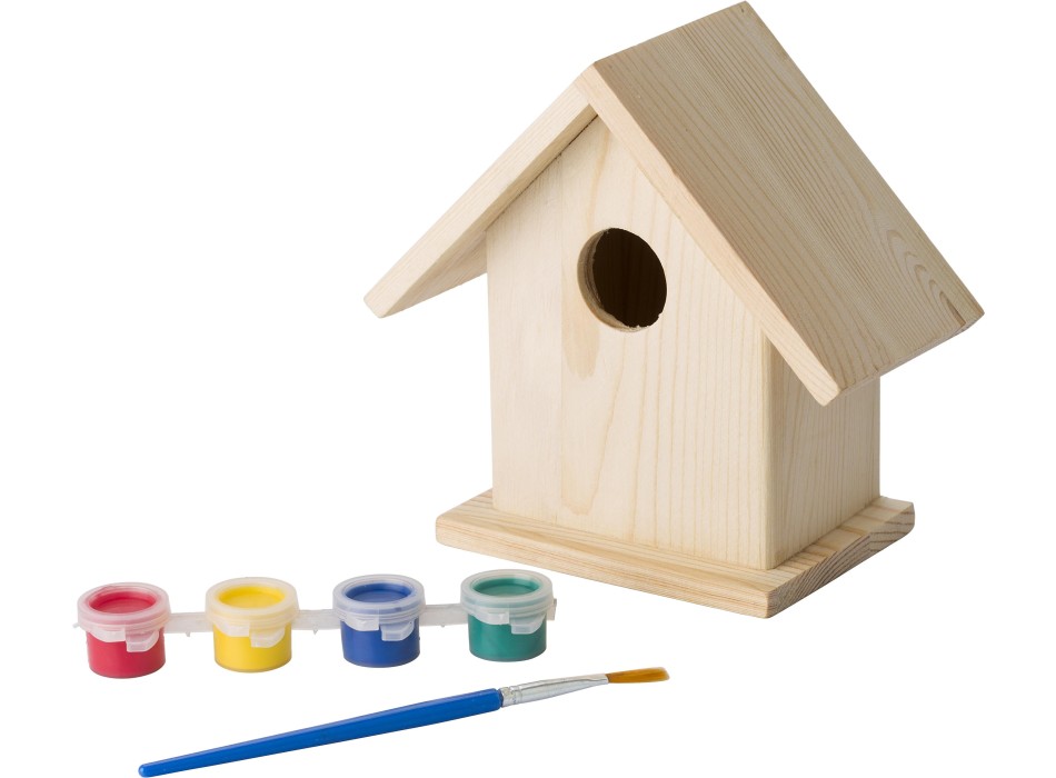 Voliera in legno con set da pittura Wesley FullGadgets.com