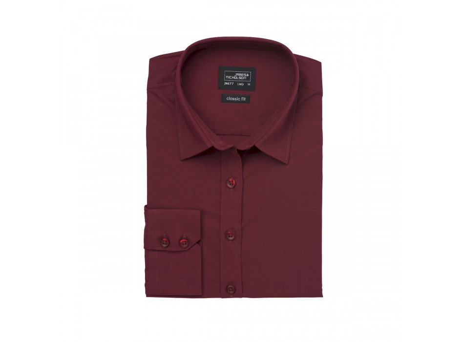 W Shirt LS Poplin 65%P 35%C FullGadgets.com