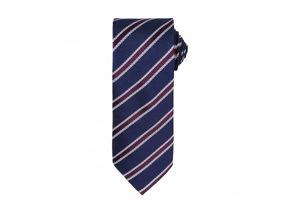 Waffle Stripe Tie 100%P FullGadgets.com