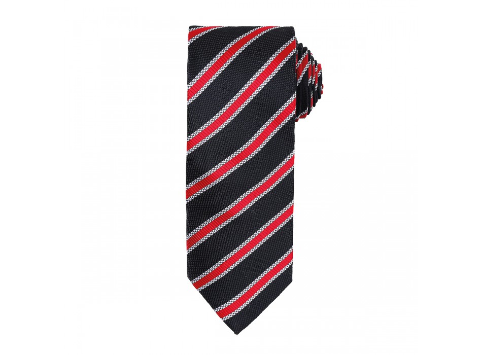 Waffle Stripe Tie 100%P FullGadgets.com