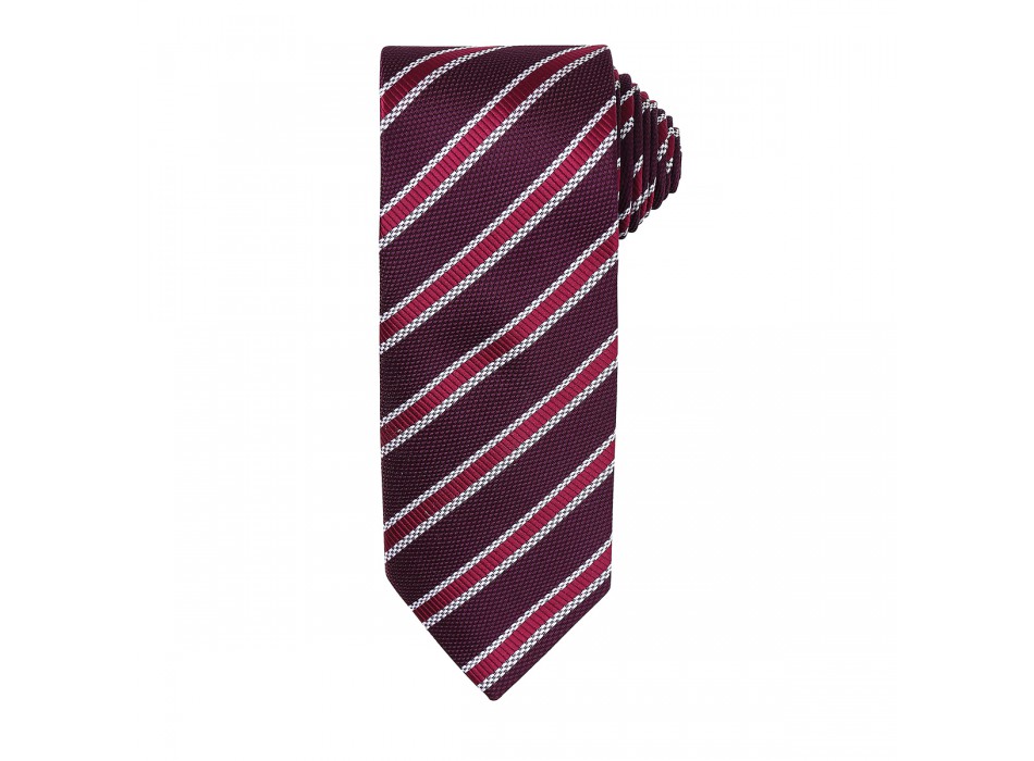 Waffle Stripe Tie 100%P FullGadgets.com