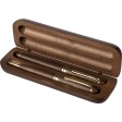 Walnut wooden pen set Adelina FullGadgets.com