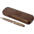 Walnut wooden pen set Adelina FullGadgets.com