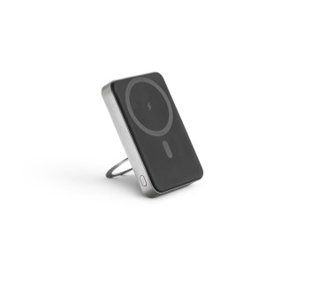 WARSHEL 10. Power bank magnetico da 10'000 mAh con caricatore wireless superveloce da 15W in ABS riciclato (100% rABS) con supporto FullGadgets.com