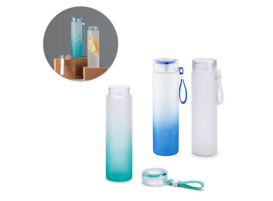 WILLIAMS. Borraccia in vetro borosilicato con tappo in AS 470 mL FullGadgets.com