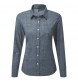 Women's Chambray LS Shirt100%C FullGadgets.com