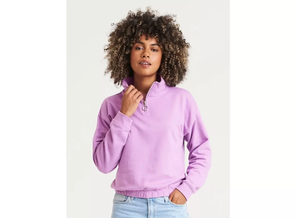 Women's Cropped ½ Zip Sweat FullGadgets.com