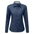 Women's Denim-Pindot Long Sleeve Shirt FullGadgets.com