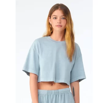 Women's heavyweight washed cropped tee FullGadgets.com