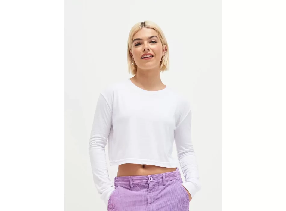 Women's Long Sleeved Cropped T FullGadgets.com