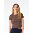 Women's Micro Rib Baby Tee FullGadgets.com