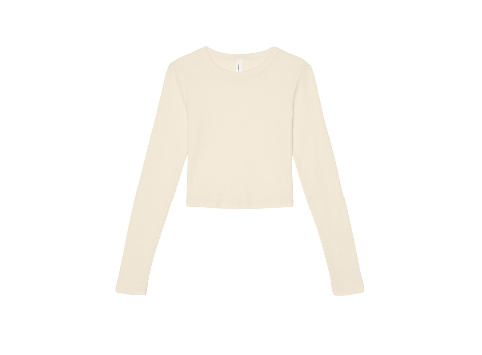 Women’s Micro Rib Long Sleeve Baby Tee FullGadgets.com