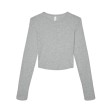 Women’s Micro Rib Long Sleeve Baby Tee FullGadgets.com