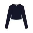 Women’s Micro Rib Long Sleeve Baby Tee FullGadgets.com