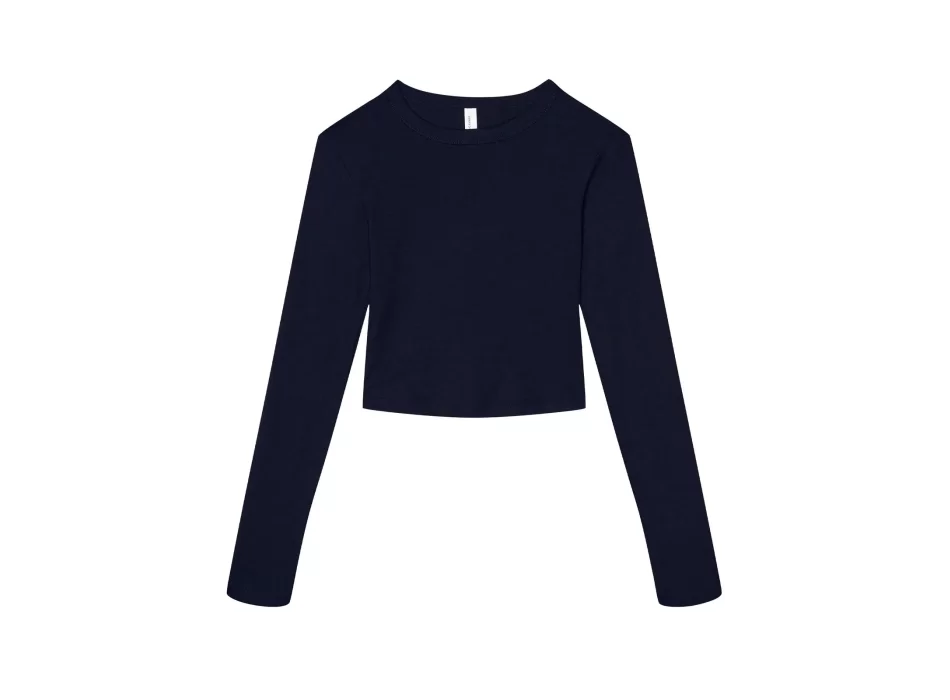 Women’s Micro Rib Long Sleeve Baby Tee FullGadgets.com
