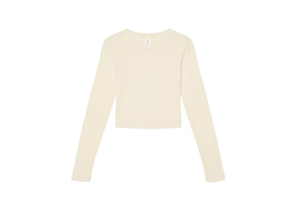 Women’s Micro Rib Long Sleeve Baby Tee FullGadgets.com