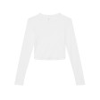 Women’s Micro Rib Long Sleeve Baby Tee FullGadgets.com