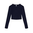 Women’s Micro Rib Long Sleeve Baby Tee FullGadgets.com