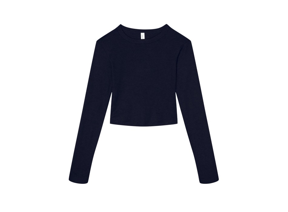 Women’s Micro Rib Long Sleeve Baby Tee FullGadgets.com