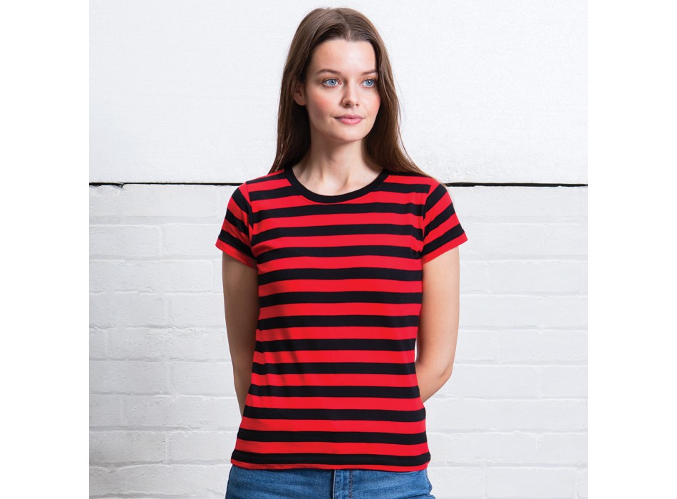 WOMEN'S STRIPY TEE 100%C FullGadgets.com