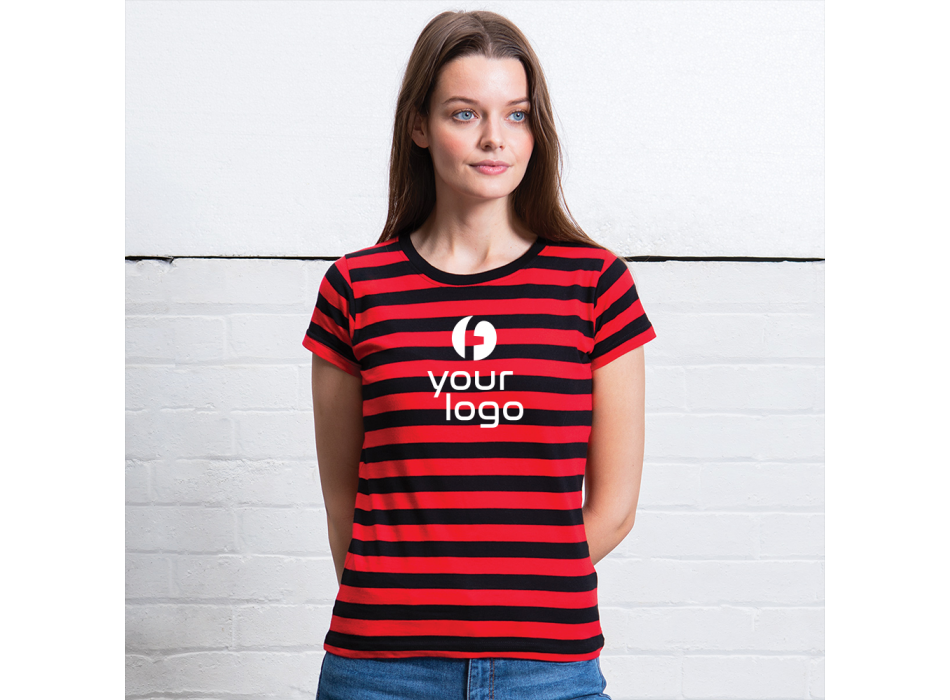 WOMEN'S STRIPY TEE 100%C FullGadgets.com