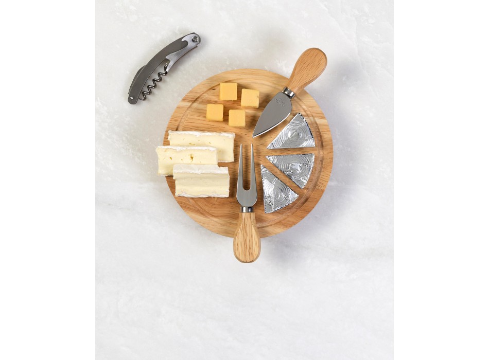 Wooden cheese plate set Bellamy FullGadgets.com