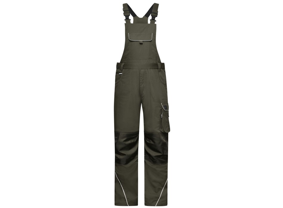 Workwear Pants With Bib - Solid FullGadgets.com