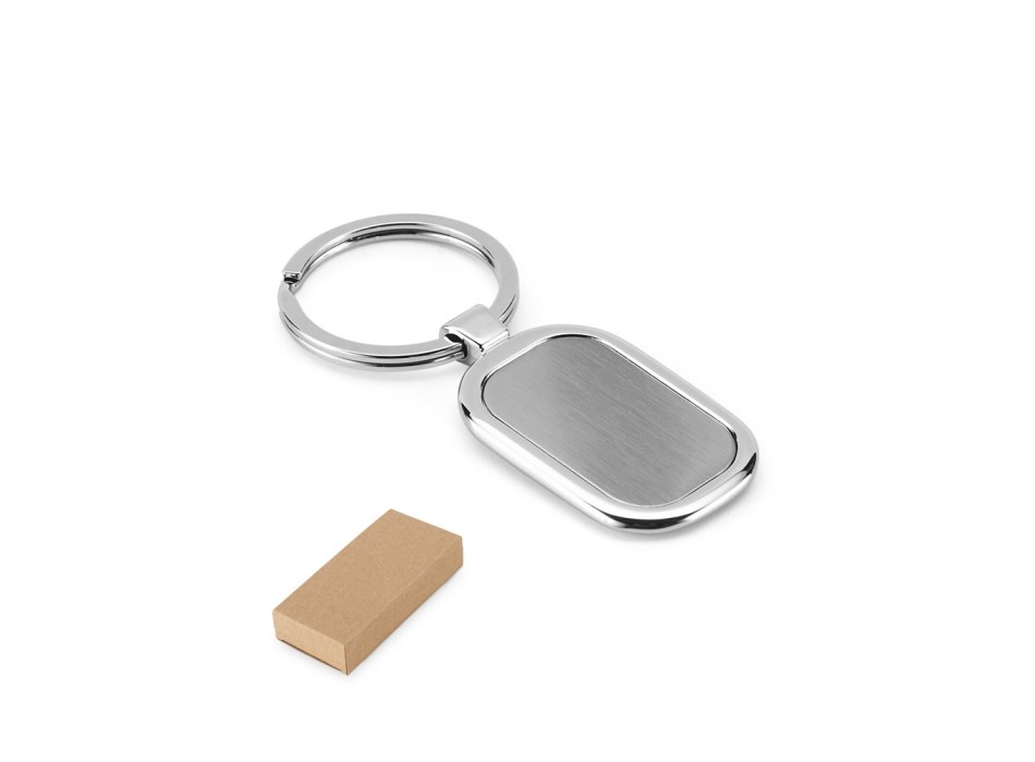 ZABEL. Portachiavi in ​​metallo con possibilità di personalizzazione doming FullGadgets.com