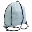 Zainetto bianco in poliestere 210 T con chiusura a strozzo, angoli rinforzati FullGadgets.com