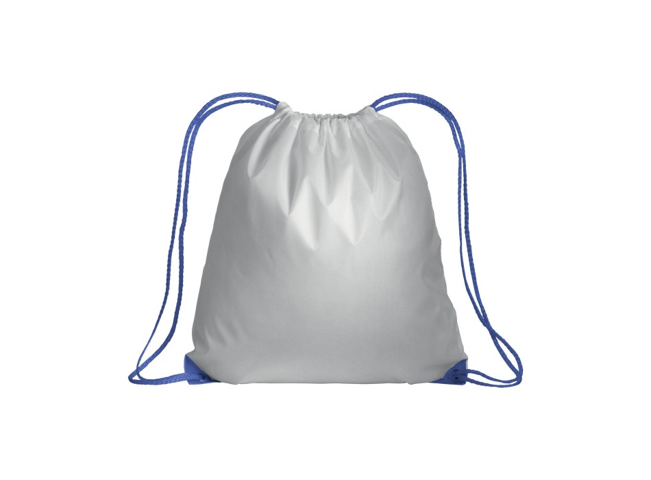 Zainetto bianco in poliestere 210 T con chiusura a strozzo, angoli rinforzati FullGadgets.com