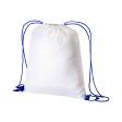 Zainetto bianco in poliestere 210 T con chiusura a strozzo e cordini colorati FullGadgets.com