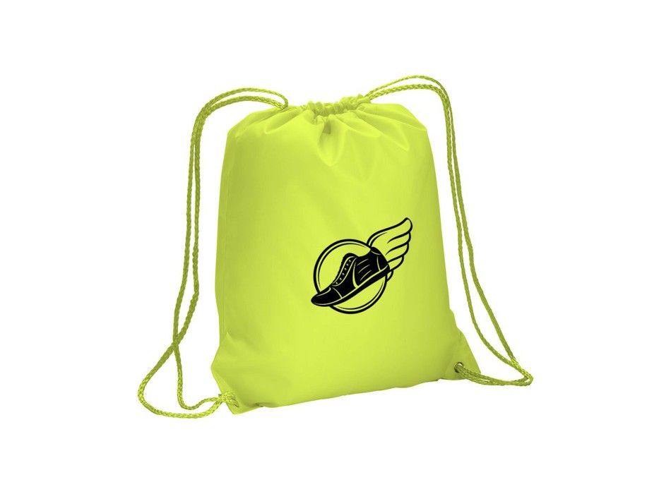 Zainetto fluo in poliestere 210 T con chiusura a strozzo e angoli rinforzati FullGadgets.com