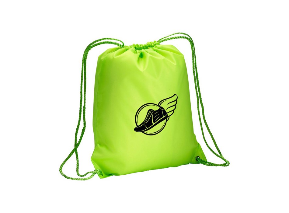 Zainetto fluo in poliestere 210 T con chiusura a strozzo e angoli rinforzati FullGadgets.com