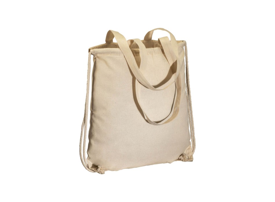 Zainetto in cotone 135 g/m2, con chiusura a strozzo e manici FullGadgets.com