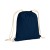 Zainetto in cotone 180 g/m2, con chiusura a strozzo