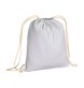 Zainetto in cotone 180 g/m2, con chiusura a strozzo FullGadgets.com